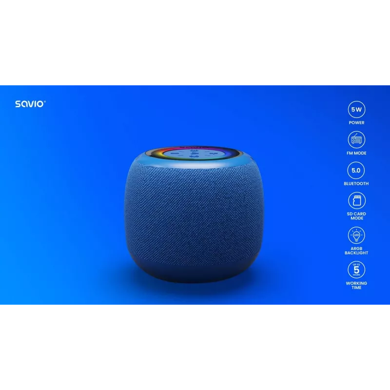 Savio BS-042 altoparlante Bluetooth 5 W