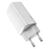 Caricabatterie Baseus CCGAN2L-B02 da interno AC ricarica rapida 20V 1xUSB 1xType-C bianco