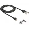 Cavo USB DeLOCK 85723 USB 2.0 1,1 m USB A USB C/Micro-USB B nero