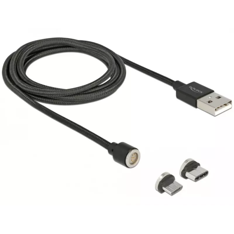 Cavo USB DeLOCK 85723 USB 2.0 1,1 m USB A USB C/Micro-USB B nero