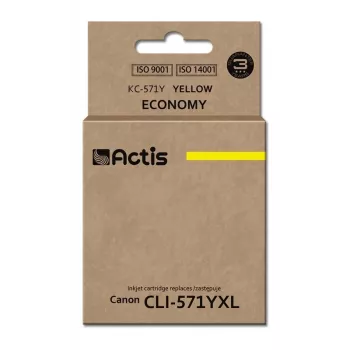 Inchiostro Actis KC-571Y (sostituto per Canon CLI-571Y; standard; 12 ml; giallo)