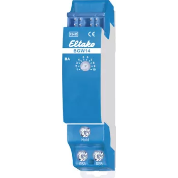 Gateway per guida DIN Eltako BGW14 modello 30014046 per automazione edifici, montaggio su guida DIN