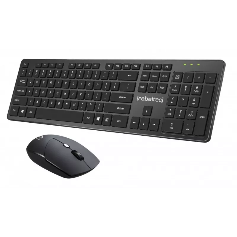 Set tastiera e mouse wireless Rebeltec