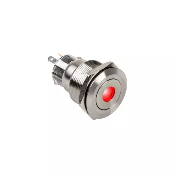 Pulsante DimasTech PD211 22 mm Silverline Dot RGB — pulsante da pannello antivandalico