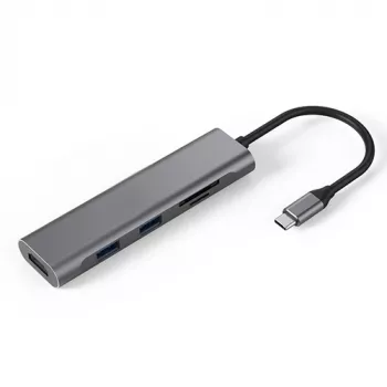 Adattatore USB Type-C - 2 x USB 3.0, HDMI, SD, TF