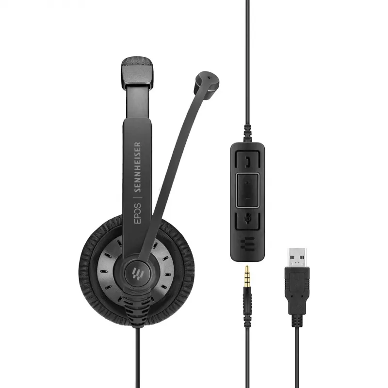 Cuffie EPOS | SENNHEISER IMPACT SC 75 USB MS con archetto cablate connettività/musica USB Type-A nero