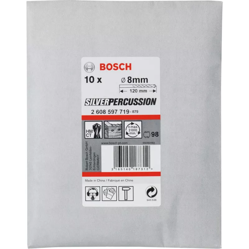 Set di punte per calcestruzzo Bosch CYL-3 8mm 10 pezzi - Altri accessori per utensili (2608597719)