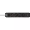 Prolunga elettrica Brennenstuhl 1153240106 1,5 m 4 prese AC per interni nero