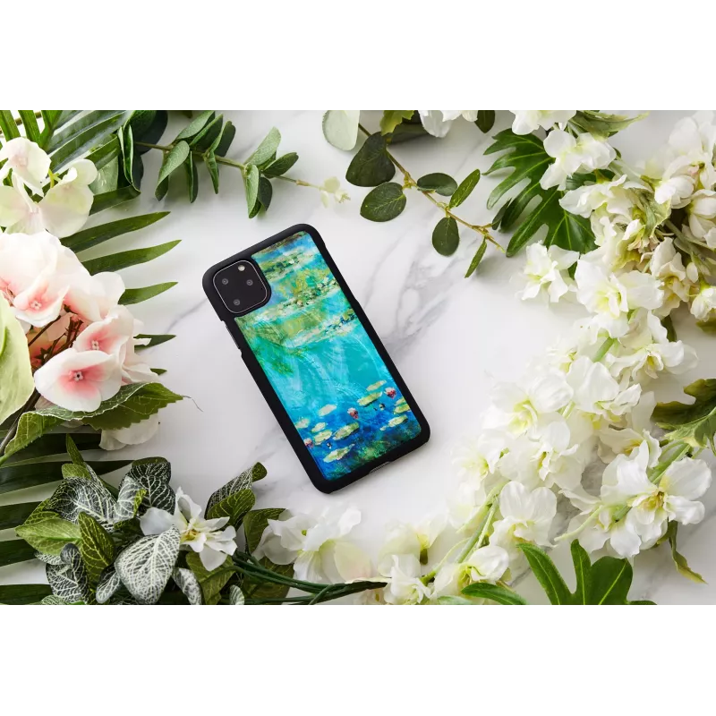 Custodia per smartphone iKins per iPhone 11 Pro Max – design ninfee, nero