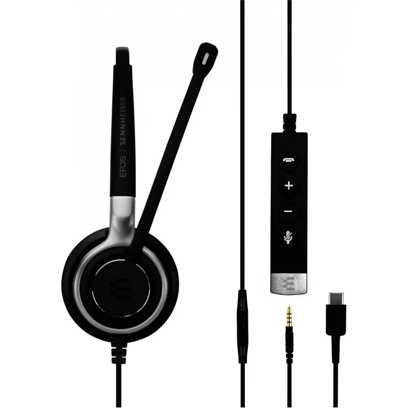 EPOS Sennheiser Headset Impact SC 635 USB-C 3,5mm USBC 3,5mm mono nero argento (1000669)
