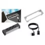 Prolunga di alimentazione Bachmann 317.100 0.10 m 3 prese AC nero argento