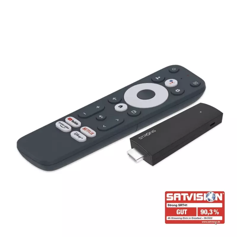 Strong SRT 41 Smart TV Dongle HDMI 4K Ultra HD Android nero