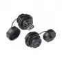 Alcasa IC04-U304 - USB A - nero - femmina - dritto - polibutilentereftalato (PBT) - polivinilcloruro (PVC) - IP65 - IP67 (IC04-U304)