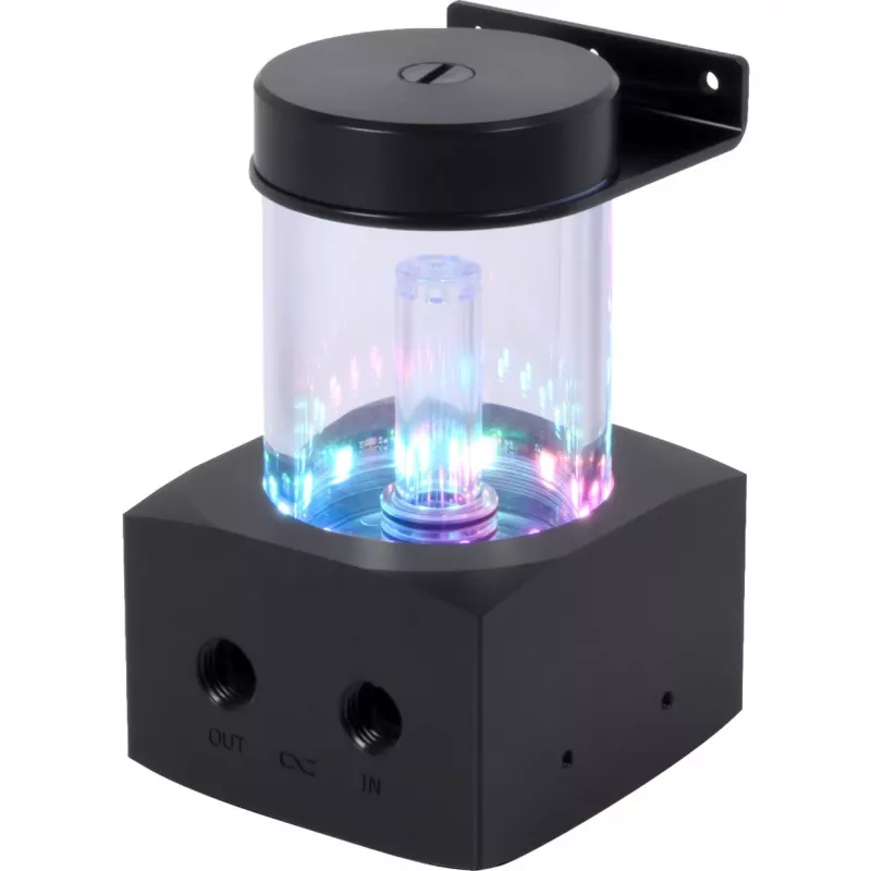 Alphacool Core 100 Aurora ARGB serbatoio con pompa VPP, acrilico, nero