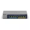 NETGEAR MS108TUP Unmanaged L2 2.5G Ethernet (100/1000/2500) Power over Ethernet (PoE) grigio