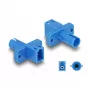 DeLOCK accoppiatore ibrido per fibre ottiche, LC simplex femmina su ST simplex femmina, blu