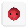 Allocacoc 2304/FREXPC ciabatta 3 m 5 prese AC per interni rosso, bianco