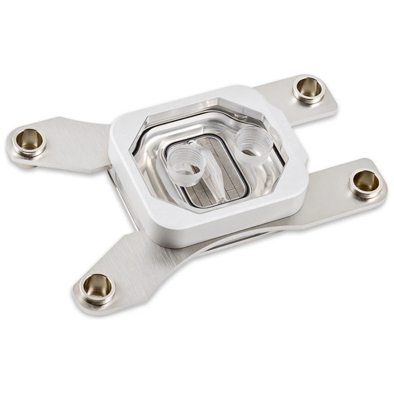 Water block Aqua-Computer cuplex kryos NEXT RGBpx TR4/sTRX4 — top in acrilico, base in nichel