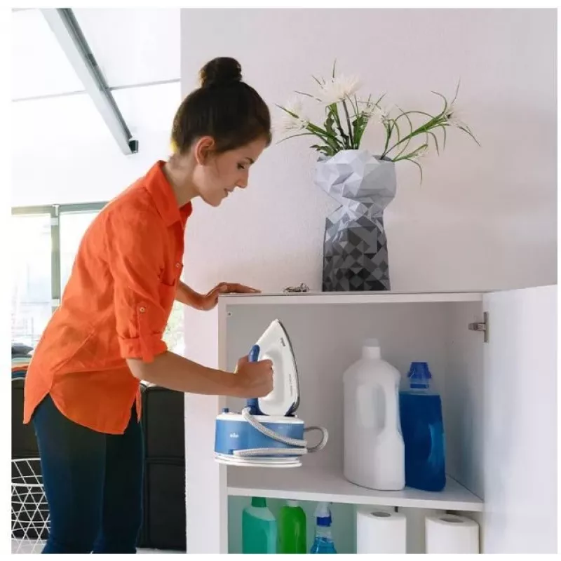 Braun CareStyle Compact IS 2143 BL 2400 W 1,5 L piastra EloxalPlus blu, bianco