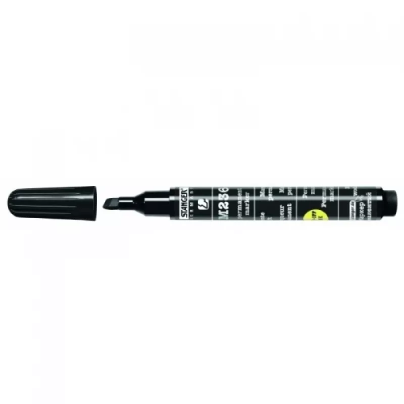 Pennarello indelebile STANGER M236, 1-4 mm, punta a scalpello, nero 1213-505 1 pz.
