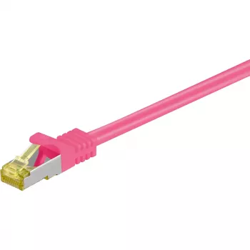 Cavo di rete Goobay RJ-45 CAT7 2 m magenta S/FTP