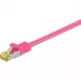 Cavo di rete Goobay RJ-45 CAT7 2 m magenta S/FTP