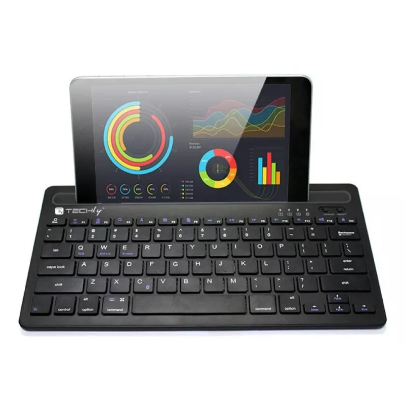 Techly ICTBK102U tastiera universale Bluetooth QWERTY inglese nero