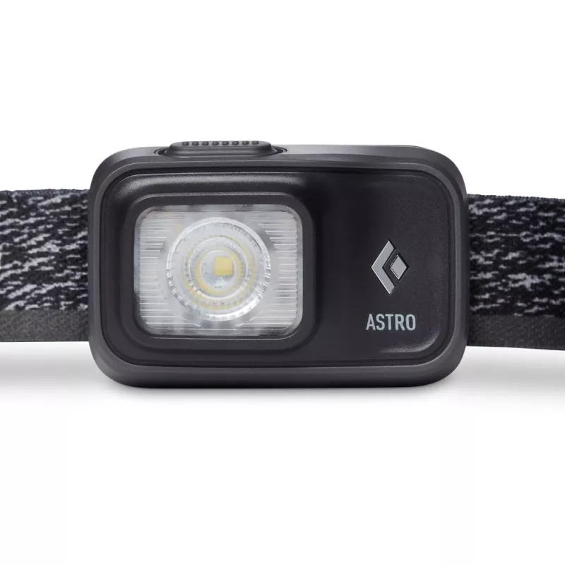 Torcia Diamond Astro 300 nera con fascia frontale blu