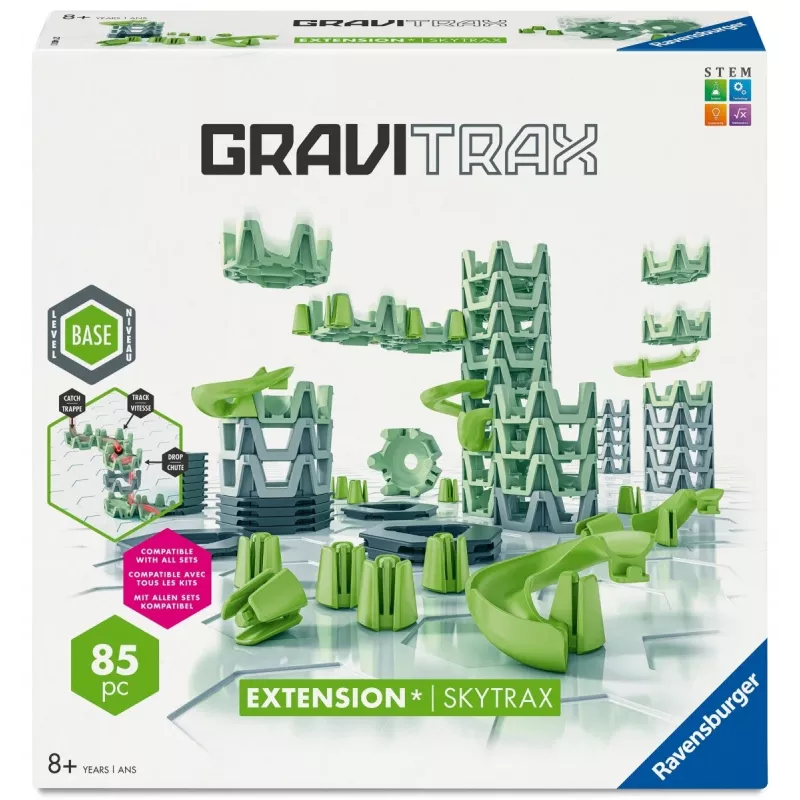 Pista di biglie Ravensburger GraviTrax espansione Skytrax da 8 anni