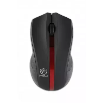 Mouse ottico wireless Rebeltec GALAXY nero/rosso interfaccia