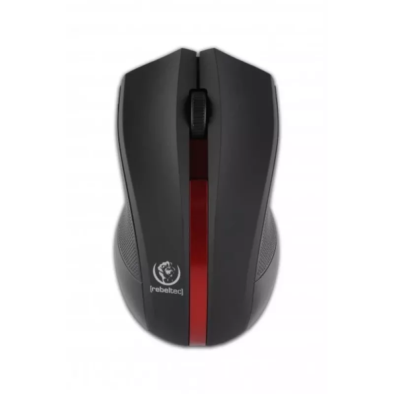 Mouse ottico wireless Rebeltec GALAXY nero/rosso interfaccia