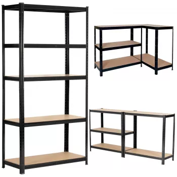Scaffale metallico Extralink 180x90x40 nero