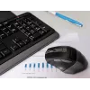 A4Tech FStyler FG1035 kit tastiera e mouse wireless, 2,4G, grigio