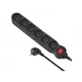 Prolunga Maclean MCE188 5m 6 prese uso interno nero