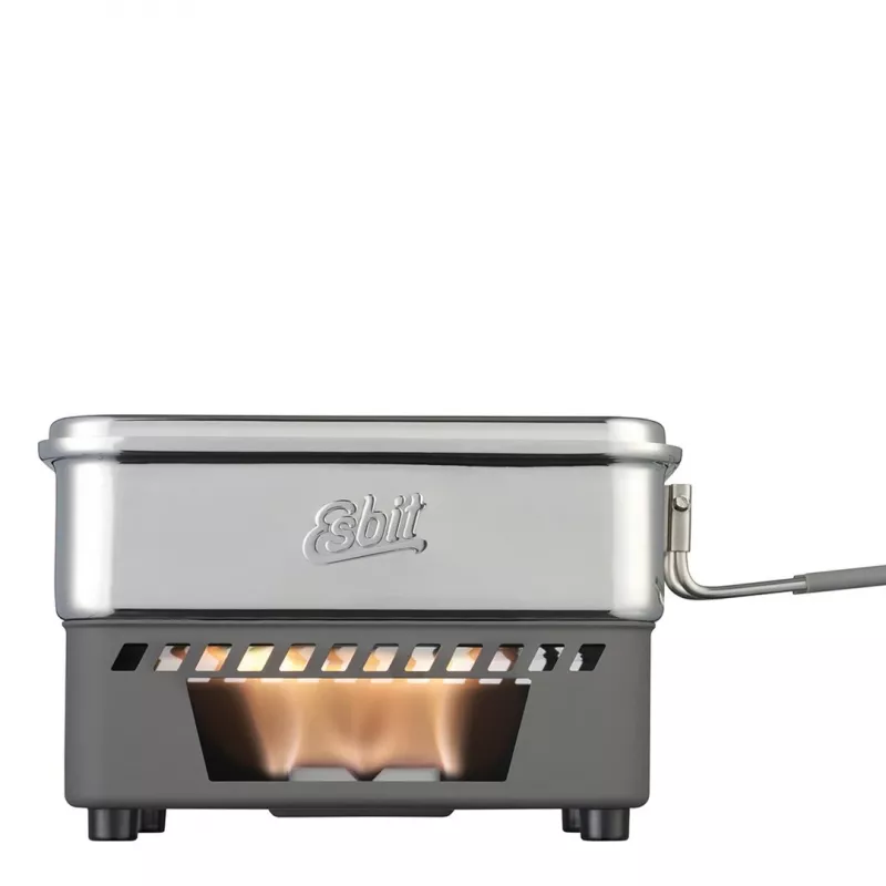 Set da cucina da campeggio ESBIT CS1100ST — alluminio e acciaio inox, 1,1 L, 659 g, nero/argento
