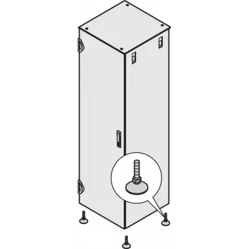Schroff 23130079 set piedini di livellamento, 4 pz.