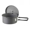 ESBIT PT1100HA Set da cucina da campeggio – pentola in alluminio 1,1 L, Ø14,8 cm, 227 g, nero