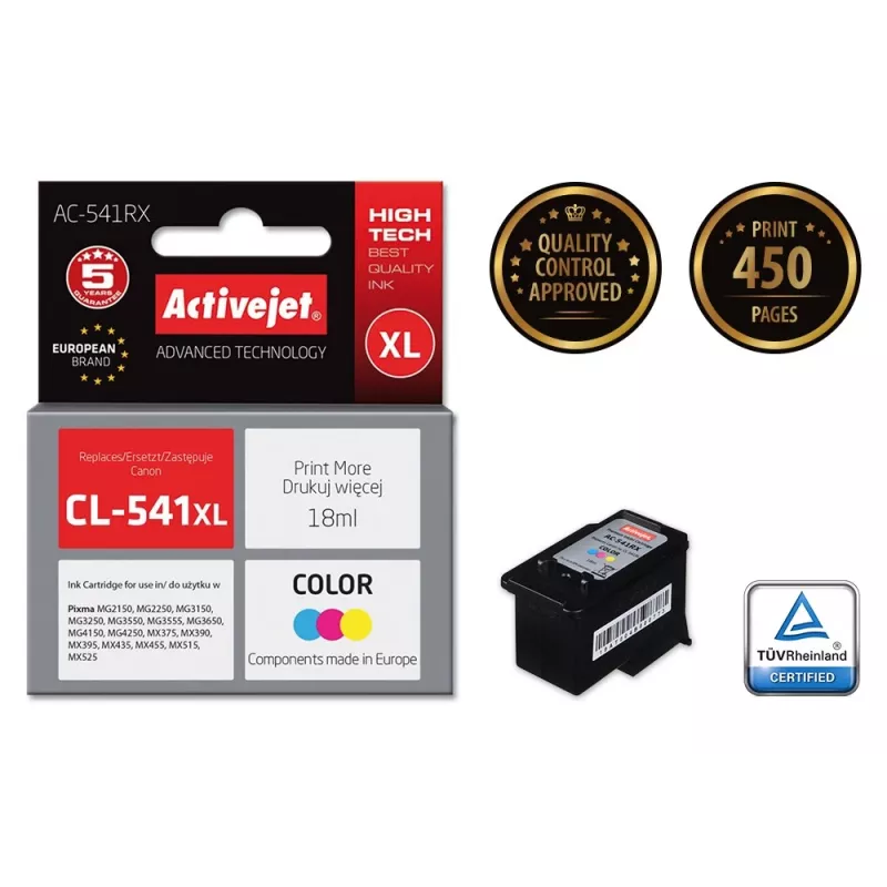 Activejet AC-541RX inchiostro (sostituto per Canon CL-541XL; Premium; 18 ml; colore)