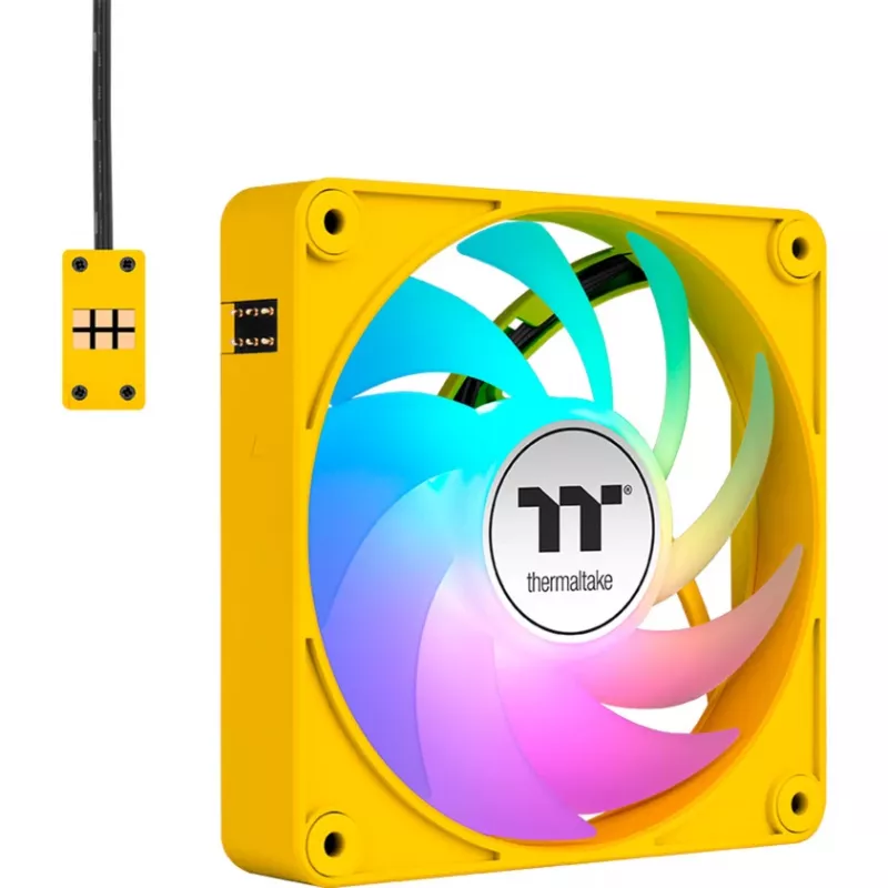 Ventole per case Thermaltake CT140 EX ARGB 140 mm giallo confezione da 3