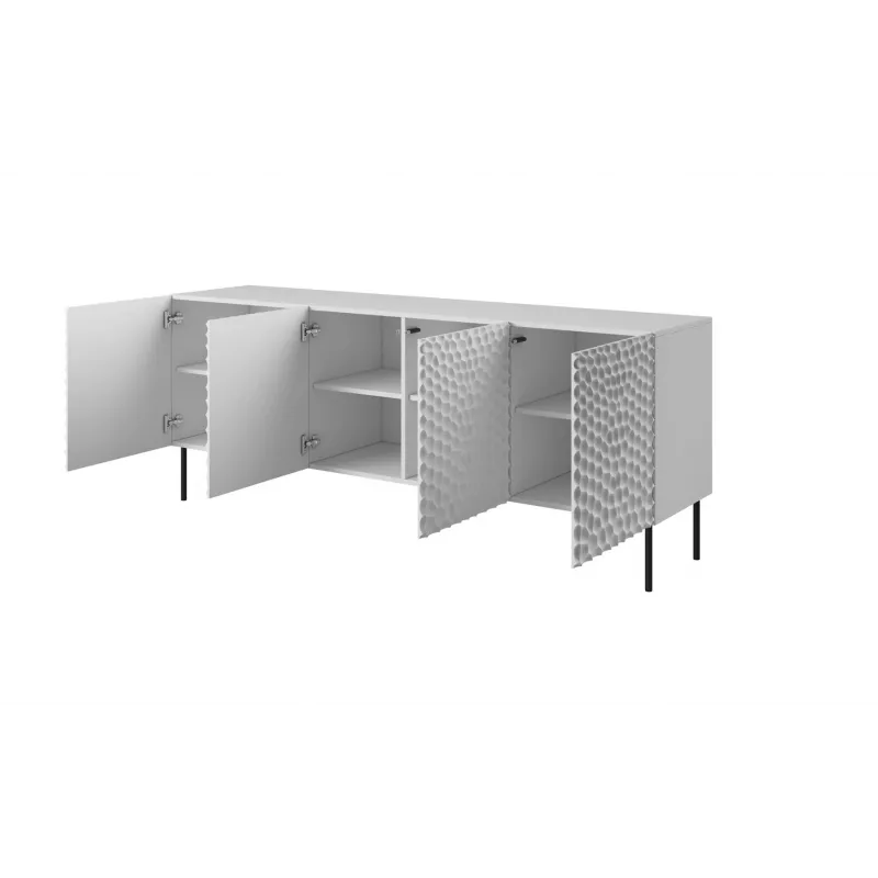 HOLE cassettiera 190x40,5x74,5 cm bianco opaco