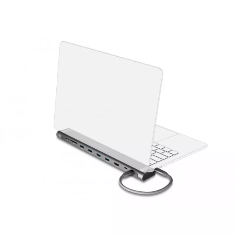 DeLOCK docking station sottile USB Type-C 4K HDMI USB 3.2 Gen 1 LAN SD PD 3.0