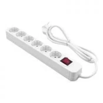MRCS206 MEDIAR EXTENSION SOCKE ciabatta 6 prese con interruttore (MRCS206)