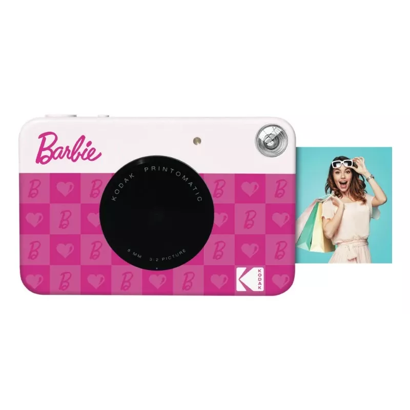 Kodak x Barbie Printomatic Fotocamera istantanea, rosa, stampa istantanea ZINK Zero-Ink (RODOMATICB10)