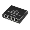 Mini switch Ethernet QOLTEC 52293 1x4 RJ45, splitter di rete unmanaged 1-in 4-out