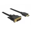 Adattatore cavo video DeLOCK 85582 1 m HDMI Type-A DVI-D nero