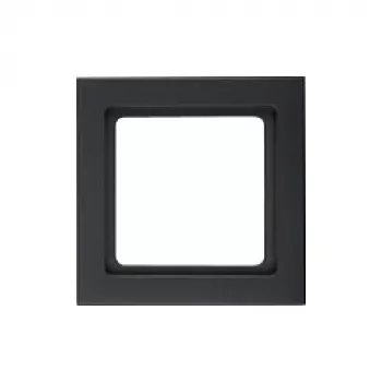 Placca a parete / copriinterruttore berker 10116096, senza viti, plastica, nero, 1 pz.