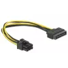 Cavo di alimentazione Delock 82924 SATA 15 pin a 6 pin PCI Express