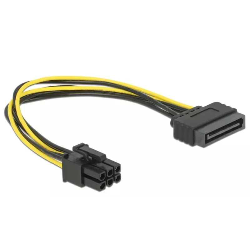Cavo di alimentazione Delock 82924 SATA 15 pin a 6 pin PCI Express