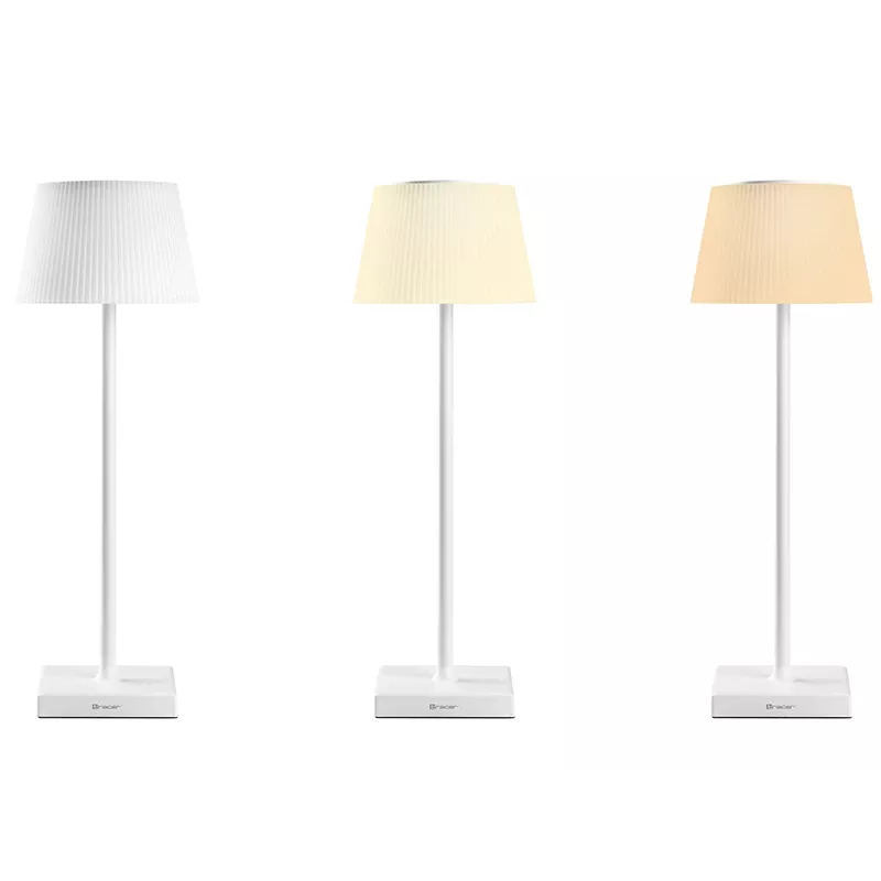 Lampada da tavolo TRACER Pluto bianco TRAOSW47233 LED dimmerabile, finitura bianca