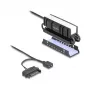 Dissipatore di calore DELOCK 18460 per SSD M.2 2280 — alluminio/rame, RGB 5V, nero